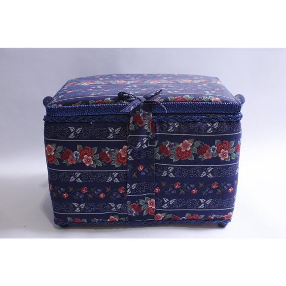 Sewing Basket, Craft storage organizer, Vintage sewing box, Sewing kit container - Picture 1 of 6